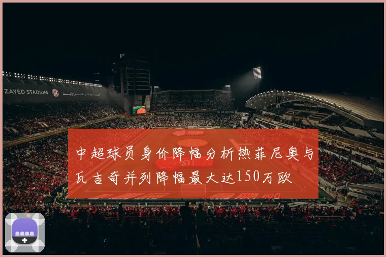 中超球员身价降幅分析热菲尼奥与瓦吉奇并列降幅最大达150万欧